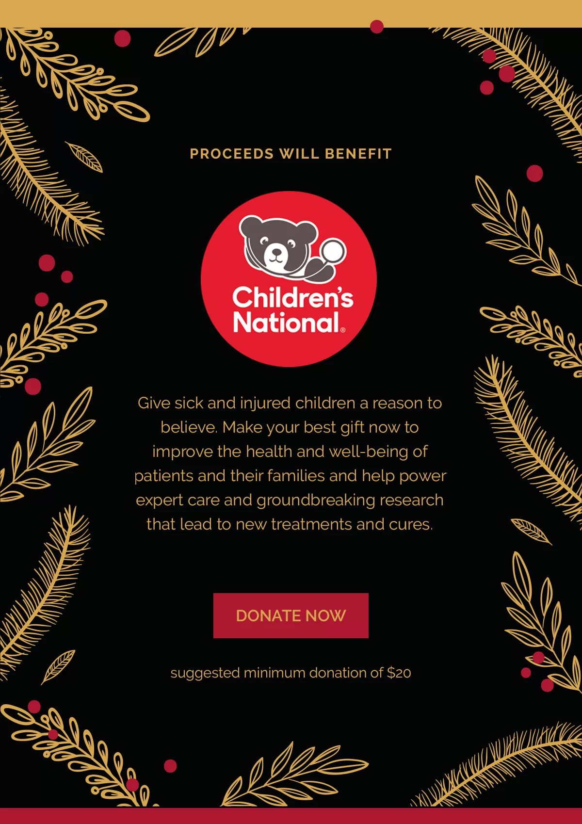 RSVP and Donate for the Holiday Fete benefitting Children's National Hospital